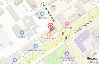 Салон-парикмахерская Глория на проспекте Ленина на карте