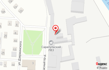Магазин алкогольных напитков Сарапульский ликеро-водочный завод в Красном проезде на карте