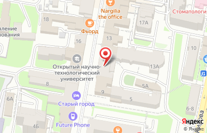 Тату-студия Kontora на Московской улице на карте