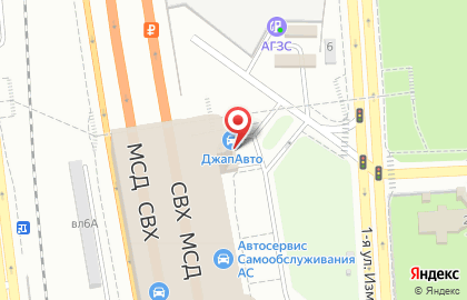 Автоателье Автопошив на 1-й улице Измайловского Зверинца на карте