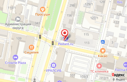 Ресторан Петрушка на Красной улице на карте