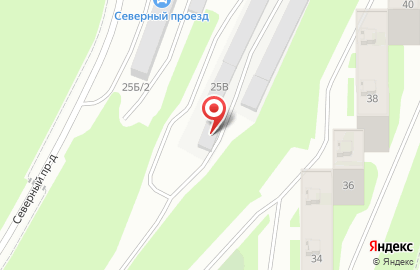 Автосервис кузовного ремонта в Северном проезде на карте