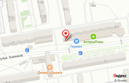 Магазин АкваТерм на бульваре Химиков на карте