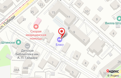 Гостевой дом Блюз на Бородинской улице на карте