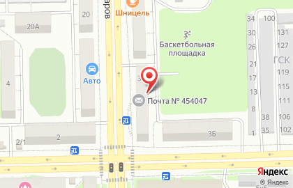 Почтовое отделение №47 на улице Сталеваров на карте
