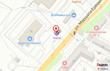 АЗС ТНК в Краснооктябрьском районе на карте