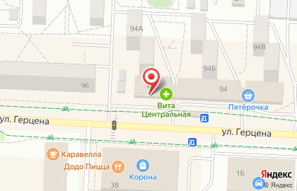 Терминал СберБанк на улице Герцена на карте