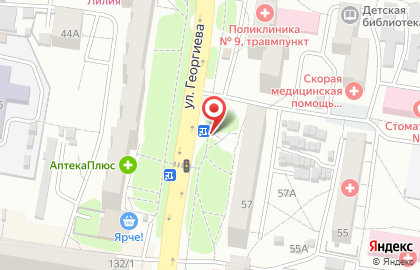 Магазин Рубцовский мясокомбинат в Индустриальном районе на карте