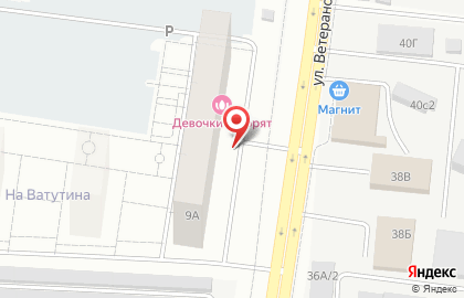 Автостоянка в Тюмени на карте