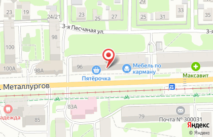 АК-Мебель на улице Металлургов на карте