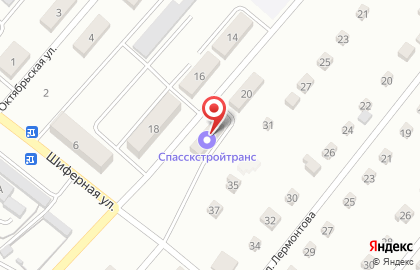 Спасскстройтранс, автотранспортное предприятие на карте