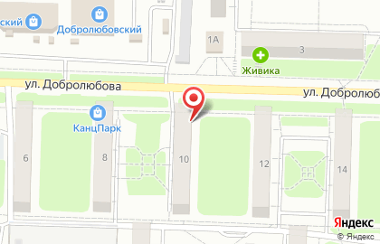 Промышленный магазин Узор на улице Добролюбова на карте