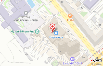 Магазин товаров для праздника на Краснознаменской улице на карте