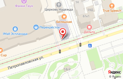 Танцевально-спортивный клуб Круг друзей на Петропавловской улице на карте
