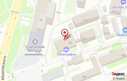 Северное на улице Маяковского на карте