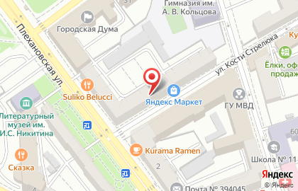 Производственная компания Рокос на Плехановской улице на карте