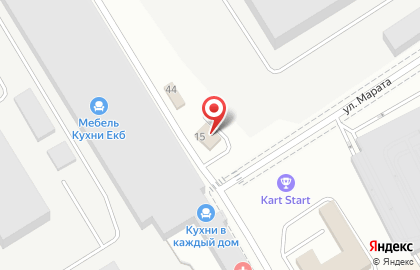 Торгово-установочный центр Сигнум в Верх-Исетском районе на карте