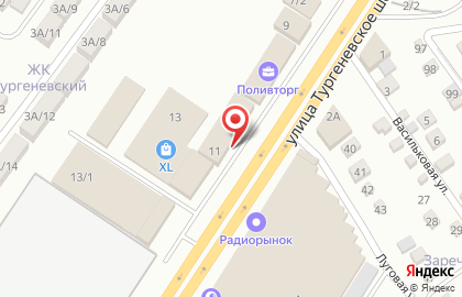 Торгово-производственная фирма Уютный дом на Тургеневском шоссе на карте