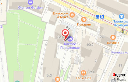 Парковка Parkly на Кожевнической улице на карте