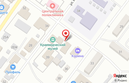 Районный краеведческий музей на улице Карла Маркса на карте