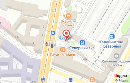 Почта Банк в Калининграде на карте