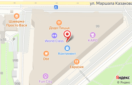 Банкомат ФК Открытие на проспекте Стачек, 99 на карте