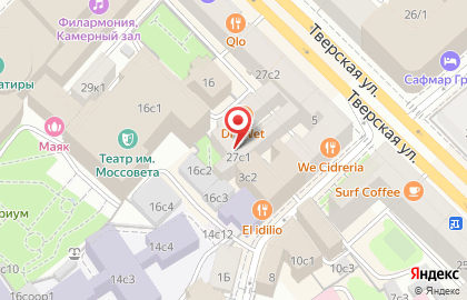 Дистанционный бизнес-колледж на Тверской улице на карте