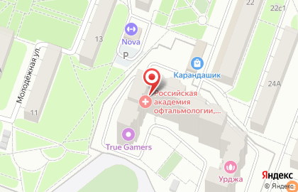 Отделение службы доставки Boxberry на Молодёжной улице на карте