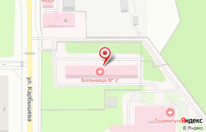 Детское инфекционное отделение КГБ №2 на карте