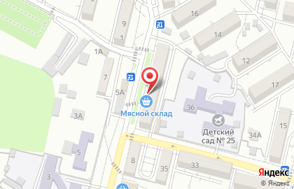 Мясной склад Мясной склад в Кисловодске на карте