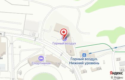 Касса по продаже билетов на подъемники Горный воздух на Горнолыжной улице на карте