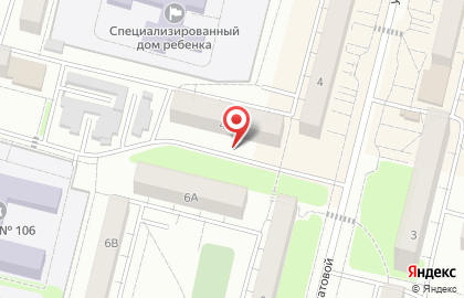 Киоск по продаже фруктов и овощей, Советский округ на улице Бархатовой на карте