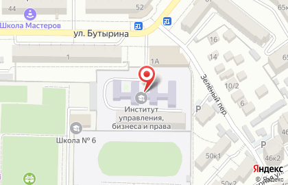 Институт Управления, Бизнеса и Права в Зелёном переулке на карте