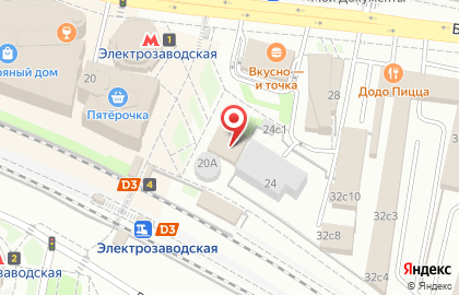 Пекарня-кулинария Арамье на Большой Семёновской улице на карте