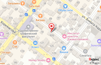 Продовольственный магазин в Советском районе на карте