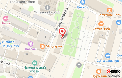 Супермаркет Магнит в Кинешме на карте