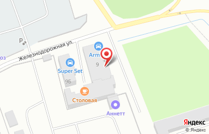 Охранное предприятие Гелиос-м на Железнодорожной улице на карте