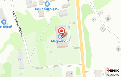 Супермаркет Метрополис на улице Мира на карте