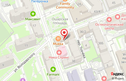 Ресторан Mukka на Ошарской улице на карте