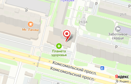 Документ-центр на Комсомольском проспекте на карте