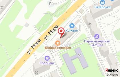Магазин цифровой и бытовой техники DNS на улице Мира на карте
