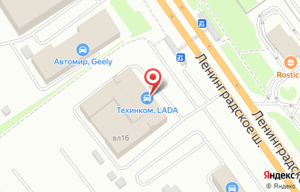Автосалон Техинком на Ленинградском шоссе, вл16 в Химках на карте