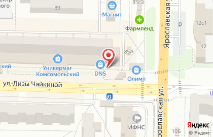 Сеть магазинов нижнего белья на карте
