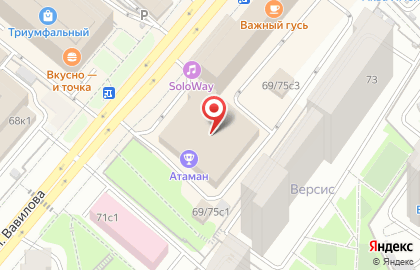 Перекресток на Профсоюзной на карте