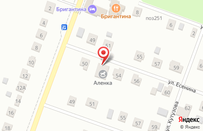 Частный детский сад Аленка на улице Есенина на карте