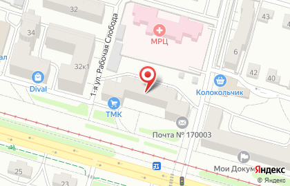 Компания Восток-Сервис-Тверь на Петербургском шоссе на карте