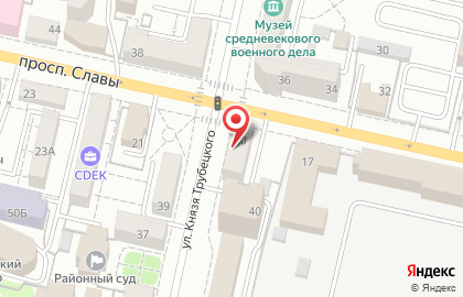 Белгородская Юридическая Служба на улице Князя Трубецкого на карте
