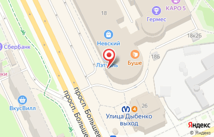 Салон связи Связной на проспекте Большевиков, 18 на карте