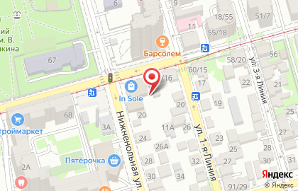 Торговый дом LD на Ниженольной улице на карте