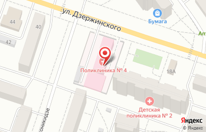 Поликлиника №4 в Кирове на карте